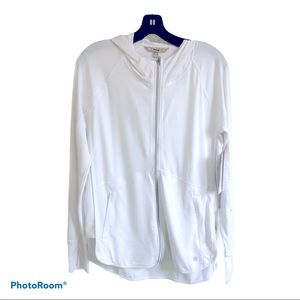 Athleta White Hoodie Sweatshirt